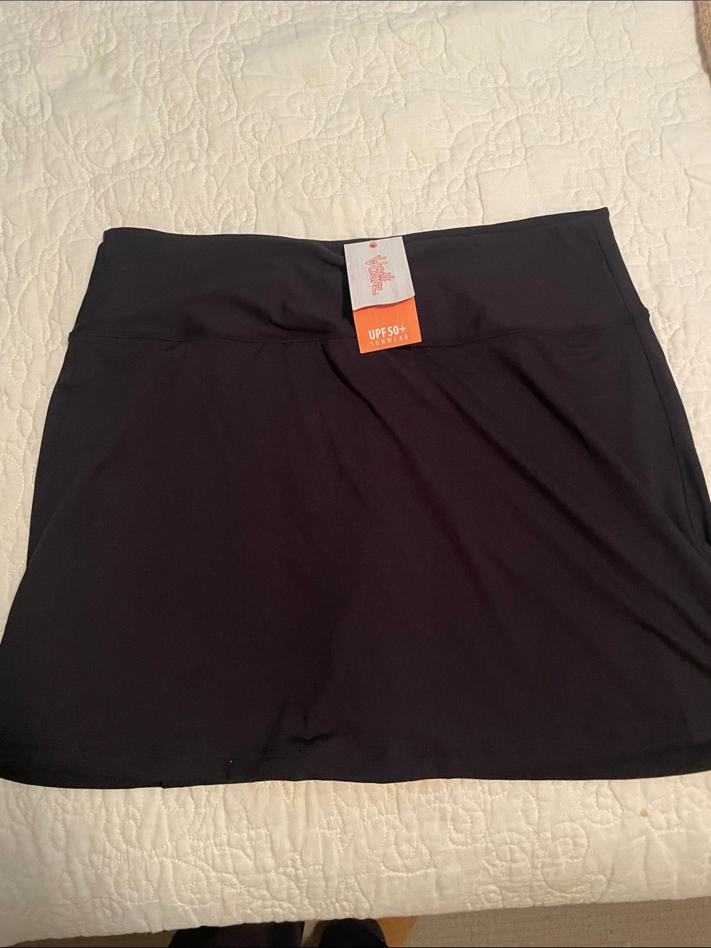 Women’s Black Active Skort with UPF 50+